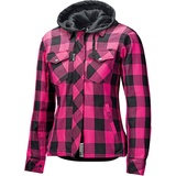 Held Lumberjack II Damen Motorrad Textiljacke, schwarz-pink, - L