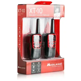 Midland XT10 Funkgerät Rot/Schwarz