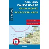 Grünes Herz Rad- und Wanderkarte Graal-Müritz, Rostocker Heide