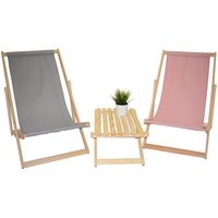 Liegestuhl + Tisch Strandliege Sonnenliege Gartenliege Gartentisch Campingstuhl