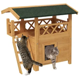 PawHut Katzen-Zubehör grün Edelstahl B/H/L: ca. 50x77x73 cm - grün, Natur,