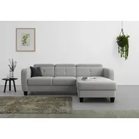 sit&more Ecksofa »Belluci L-Form« inklusive Federkern, wahlweise mit Bettfunktion und Bettkasten