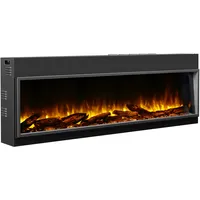 Balderia Elektrokamin schwarz Amazona 64 1000/2000 Watt 56 x 163,2 cm