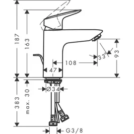Hansgrohe Logis 100 Einhandmischer (71171000)