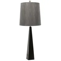 Elstead Lighting Tischleuchte Beistelllampe Wohnzimmerlampe Stahl Schwarz Grau H
