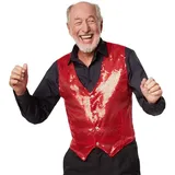 Tectake tectake® Pailletten-Weste Herren