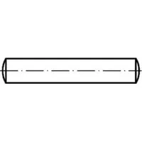 Industrial Quality Supplies DIN 7 Zylinderstift, Toleranzfeld m6, Edelstahl