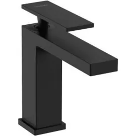 Hansgrohe Tecturis E Waschtischarmatur mit Zugstangen-Ablaufgarnitur, Mattschwarz