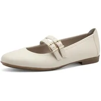 Jana Damen Ballerinas mit Blockabsatz Vegan, Beige (Beige), 37 EU
