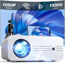 iZEEKER Beamer, 13000 Lux Full HD 5G WiFi Bluetooth, 300”