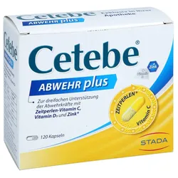 Cetebe Abwehr plus Vitamin C + Vitamin D3 + Zink Kapseln
