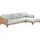 Beliani Cavezzo Loungesofa hellbraun/grau