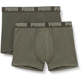 Puma Basic Boxershorts green melange M 2er Pack