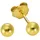 VIVANCE Ohrstecker 585 Gold Kugel gelb 39265219-0 4mm