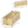 Outsunny Hochbeet 70 x 30 x 25 cm Natur