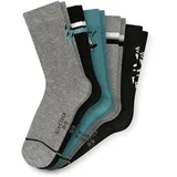 SCHIESSER Jump Alltagssocken 5er Pack Blau/Grau/Schwarz 39-42