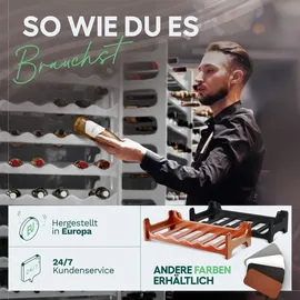 Novaliv Weinregal 36 Flaschen 6 tlg. Weiß