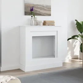 vidaXL Kaminumrandung 90 x 30 x 90 cm Weiß