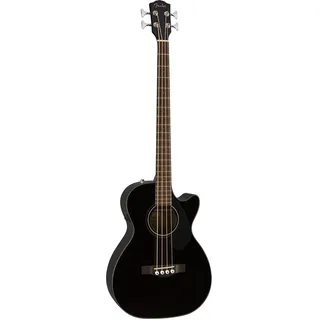 Fender CB-60SCE Acoustic Bass, Walnut Fingerboard, Black, Comes with Free Virtual Lessons