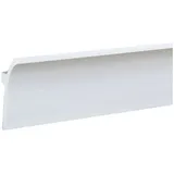 PROVISTON Licht Stuckleiste 50 x 100 x 2000 mm Moderne LED Deckenleiste Klassisches Profil Hochwertige Deckenleiste Kunststoff Weiß Wasserfest, Robust und Langlebig