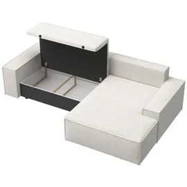 Selsey Sofa Ecksofa Eckcouch Schlafsofa Couch Mit Schlaffunktion Pflegeleicht Polyurethanschaum L Form Rechts Chenille Hellbeige Farese