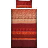 Erwin Müller Single-Jersey Bettwäsche in rot | Gr.: 200x220 cm (40x80 cm)