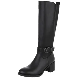 Ital-Design Stiefel Damen Schwarz 36