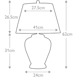 Elstead Lighting Elstead Lighting, Tischlampe, Arum Lily Tischleuchte E27 Gealtertes Messing Creme, Made in UK