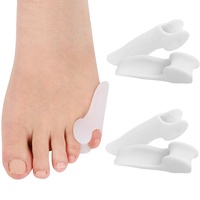 EODKSE Silikon Zehenspreizer - 4er Set, Pinke Toe Separatoren für Hallux Valgus, überlappende Zehen, Blasen, Schwielen und mildernde Fußschmerzen durch Reibung,