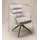 Home4You Polsterstuhl, Beige Schwarz Webstoff - Metallgestell - 360 Grad drehbar