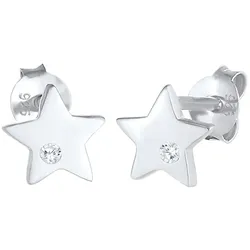 Elli Kinder Sterne Zirkonia Astro 925 Silber Ohrringe   Damen 