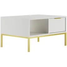 petits-meubles Couchtisch Seattle Weiß MDF 80 x 45,4 x 60 cm