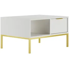 petits-meubles Couchtisch Seattle Weiß MDF 80 x 45,4 x 60 cm