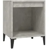 vidaXL Nachtschrank Betongrau 40 x 35 x 50 cm Grau