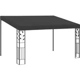 Kavolet Wand Pavillon 4x3x2,5 m Anbaupavillon Gartenpavillon Sonnenschutz Pergola Gartenzelt Partyzelt Terrassendach Überdachung, Anthrazit