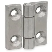 Ganter Normelemente Schwerlastscharniere, Edelstahl 237.3-NI-50-50-A-GS