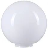 H4L Kugelglas 1-flg. Ø200 mm rund weiß