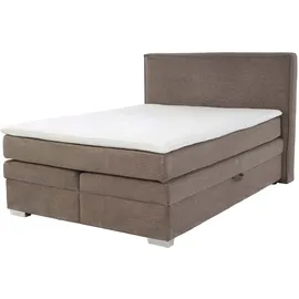 Jockenhöfer Gruppe Boxspringbett »Arabella, 2x 70er Boxen mit Stauraum« Wende-Bonell-Federkern-Matratze (H2/H3), inkl. Topper