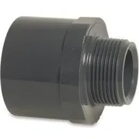 Magni Magni, Zubehör Sanitärinstallation, PVC-U Übergangsnippel 25/32 mm x 1 Klebemuffe/Klebestutzen x