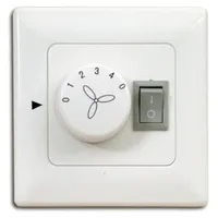 Pepeo Stufenschalter Deckenventilator mit Licht Unterputz Weiß