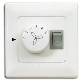 Pepeo Stufenschalter Deckenventilator mit Licht Unterputz Weiß