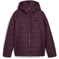Puma Damen Jacke ESS Hooded Padded Jacket XS in Grau Midnight Plum