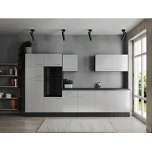 Respekta Küchenzeile 340 cm grau