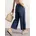 Damen Gr 31 Länge 26 dunkelblau washed Jeans Stoff 58 Lyocell 42 Baumwolle unifarben knöchelfrei Jeans 4-Pocket-Style