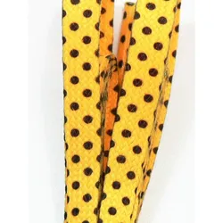 Schnürsenkel 120 polka dots yellow blk