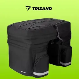 TRIZAND Gepäckträgertasche 60 l schwarz