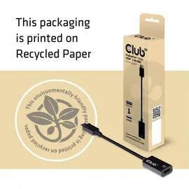 Club 3D DisplayPort 1.4 Adapter DP zu HDMI 2.0a HDR aktiv St./Bu. schwarz