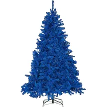 Beliani Weihnachtsbaum 210 cm Blau