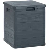 vidaXL Garten-Aufbewahrungsbox 90 L Anthrazit