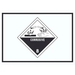 Schild Ätzende Stoffe Symbol Corrosive A1 (594x841mm)